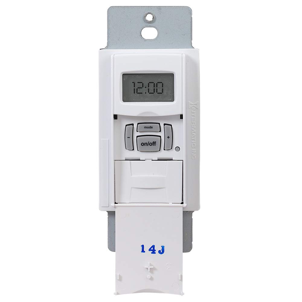 Intermatic EI600WC 7-Day Digital In-Wall Timer with Astronomic Clock - White | Smart Home Lighting Control for Indoor & Outdoor Use | Energy Saving Solution for Houses, Offices & Gardens