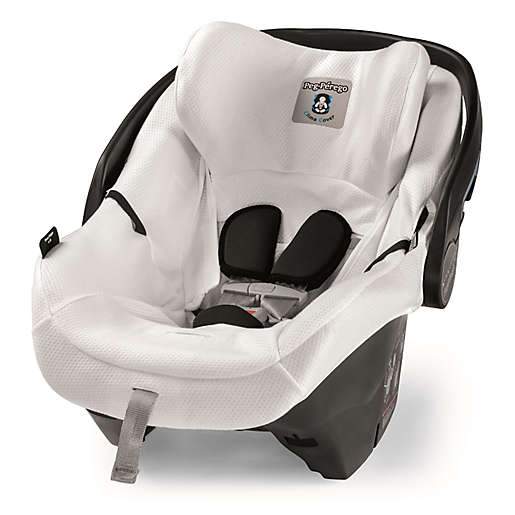 Peg Perego Primo Viaggio 4-35 Lounge Stroller Clima Cover - Premium White Tencel Fabric for All-Weather Protection | Perfect for Newborns & Toddlers in Rain, Sun & Wind