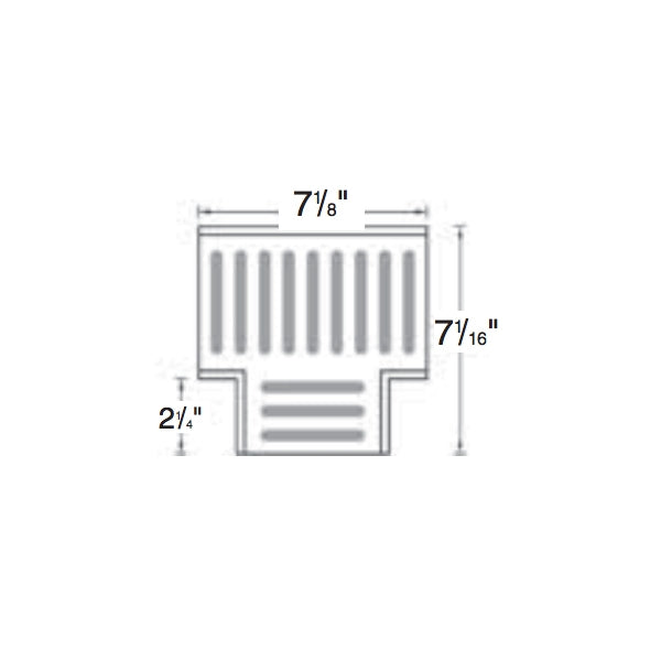 Stainless Steel Fabricated Tee with Grey Grate - NDS 2371 - Perfect for Drainage Systems, Sewer Lines & Plumbing Applications