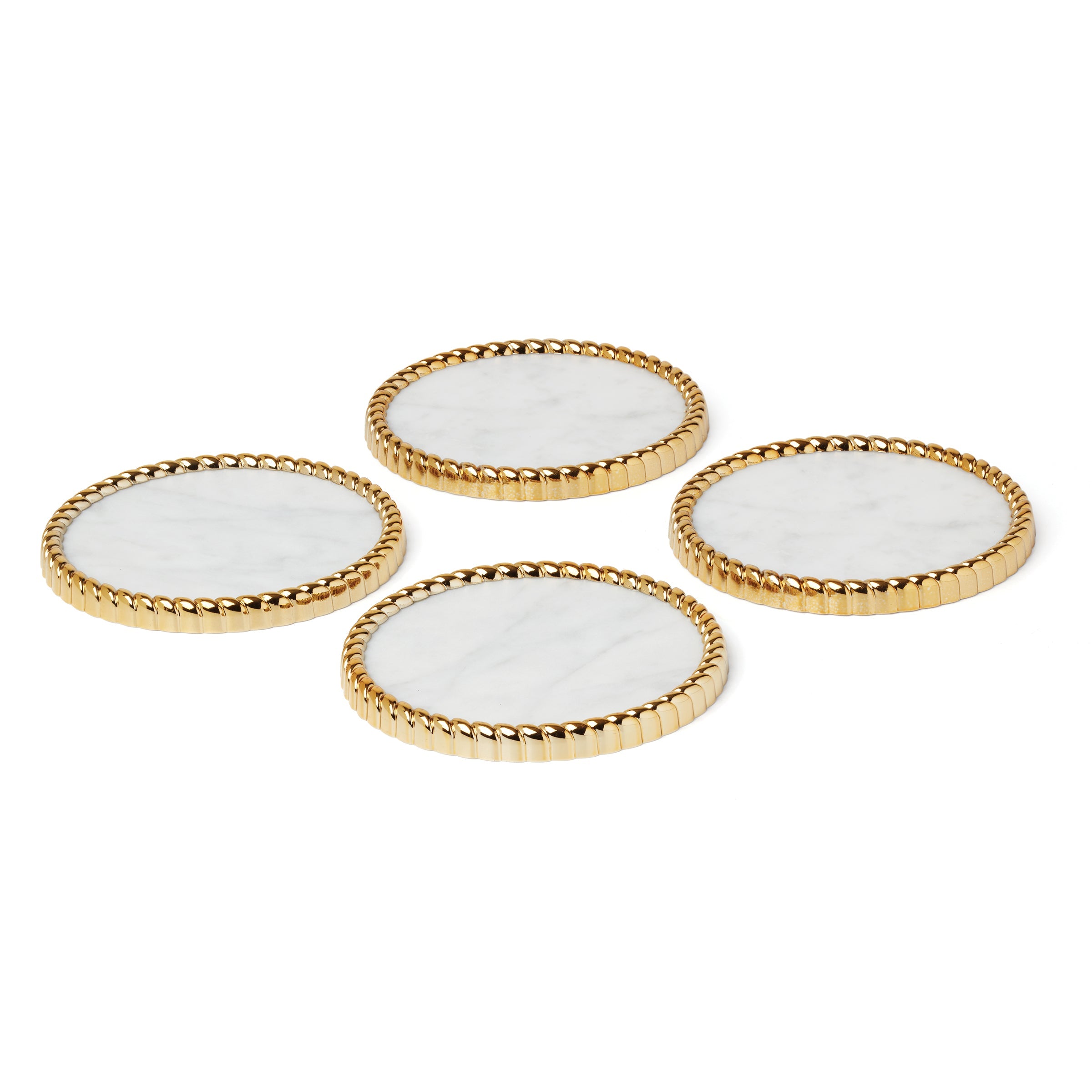 Premium Rose Pattern Coasters Set of 4 - Absorbent Cork Backing for Hot & Cold Drinks - Perfect for Dining Table, Coffee Table, and Home Decor