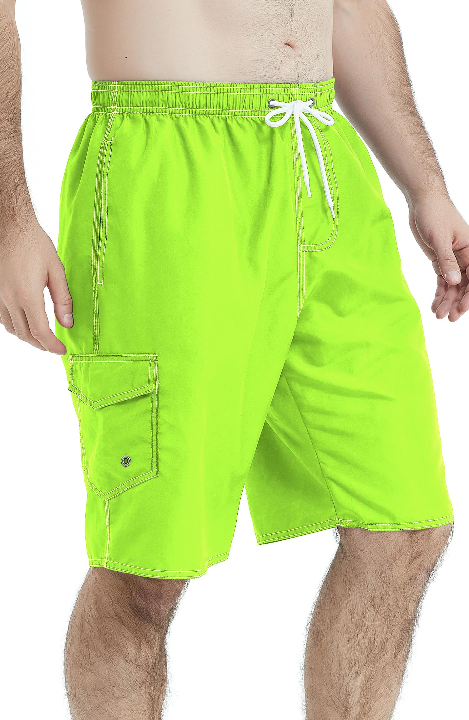 **Landisun Men's Quick Dry Swim Trunks with Mesh Lining - Comfortable Board Shorts for Swimming, Beach & Pool Activities**
