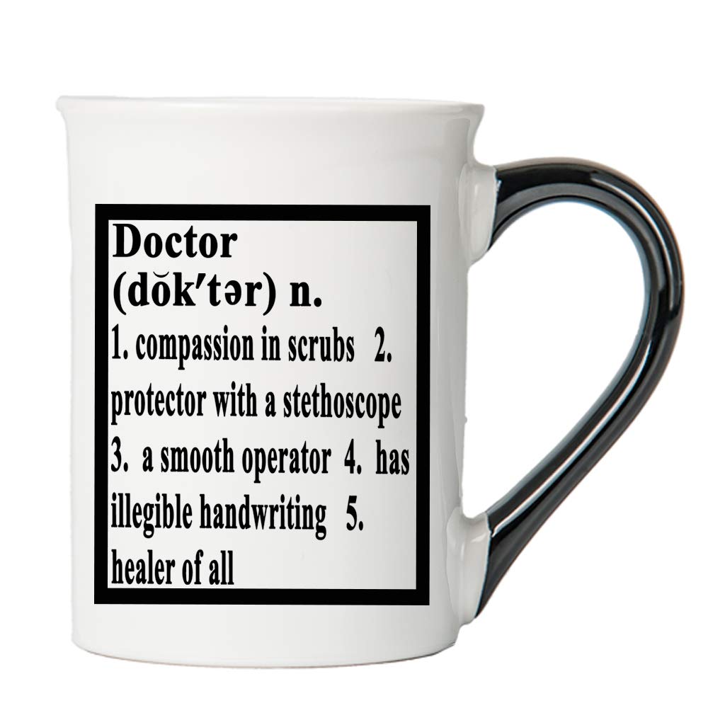 16oz Ceramic Doctor Coffee Mug - Perfect Gift for Doctors, Graduation, Appreciation | Ideal for Coffee, Tea, Hot Drinks at Home, Office or Hospital