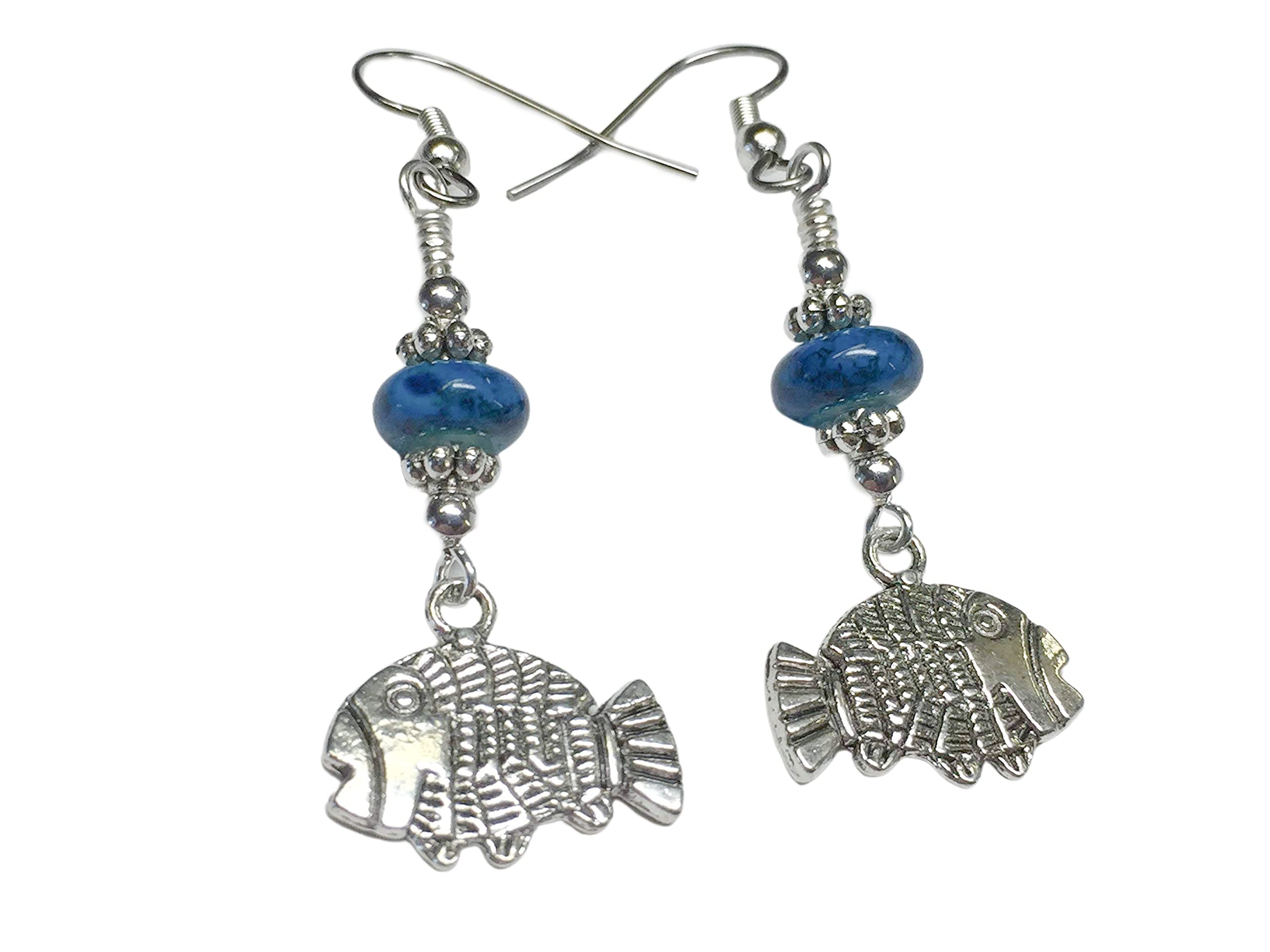 Handmade Tropical Fish Beaded Earrings for Women | Boho Beach Jewelry | Perfect for Summer Vacations, Beach Parties & Boho Fashion