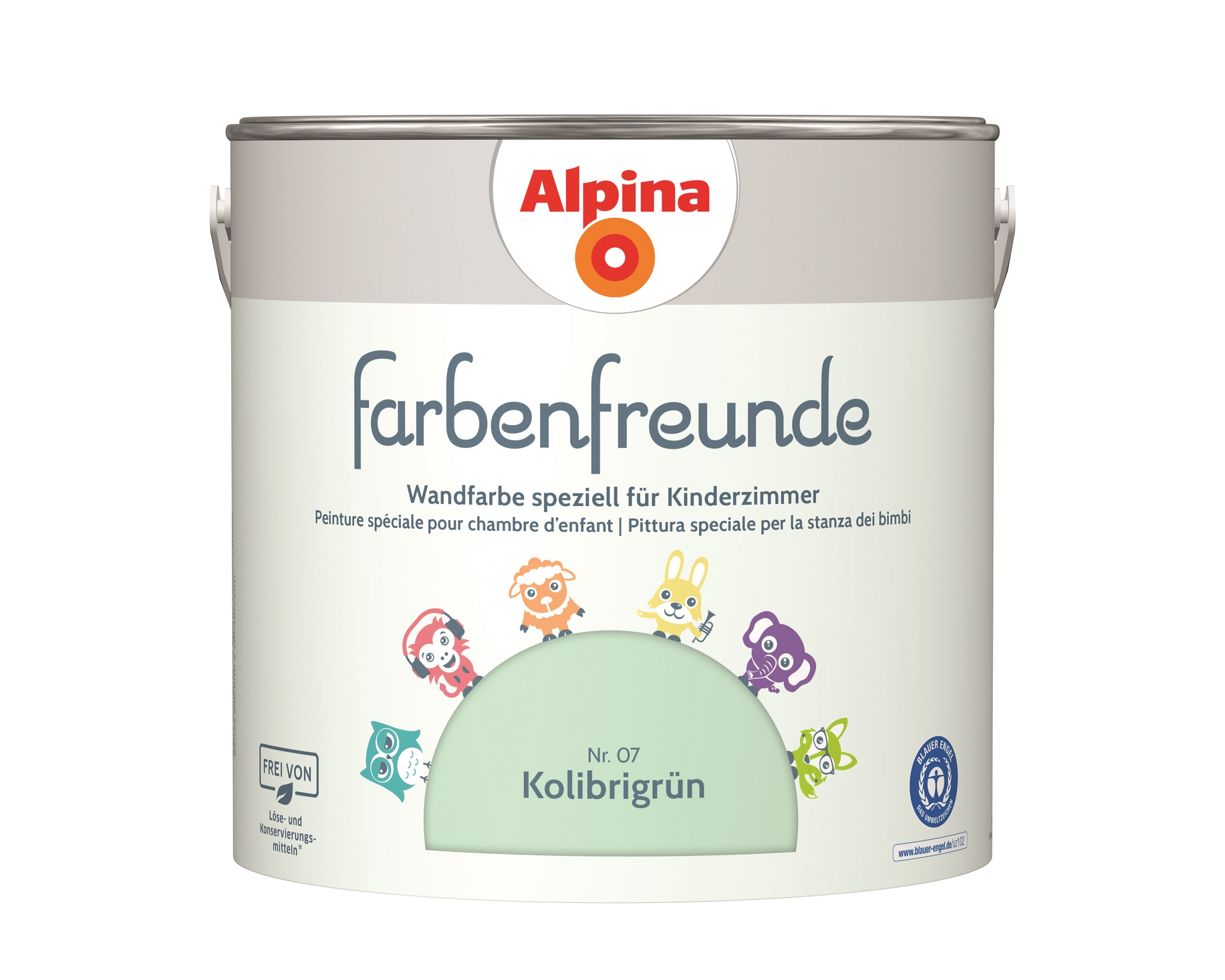 Farbenfreude Premium Wall Paint for Kids' Rooms - 2.5L Non-Toxic, Washable & Vibrant Colors - Perfect for Nursery, Playroom & Children's Bedroom Decor