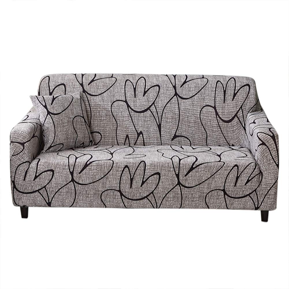 HelloCreate Waterproof Elastic Sofa Cover - Dustproof Slipcover & Cushion Protector for 3-Seater Couches | Perfect for Pets, Kids & Everyday Use
