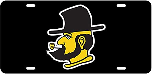 Appalachian State Acrylic License Plate - Officially Licensed Yosef Mascot - Perfect for Tailgating, Dorm Decor & Alumni Gifts
