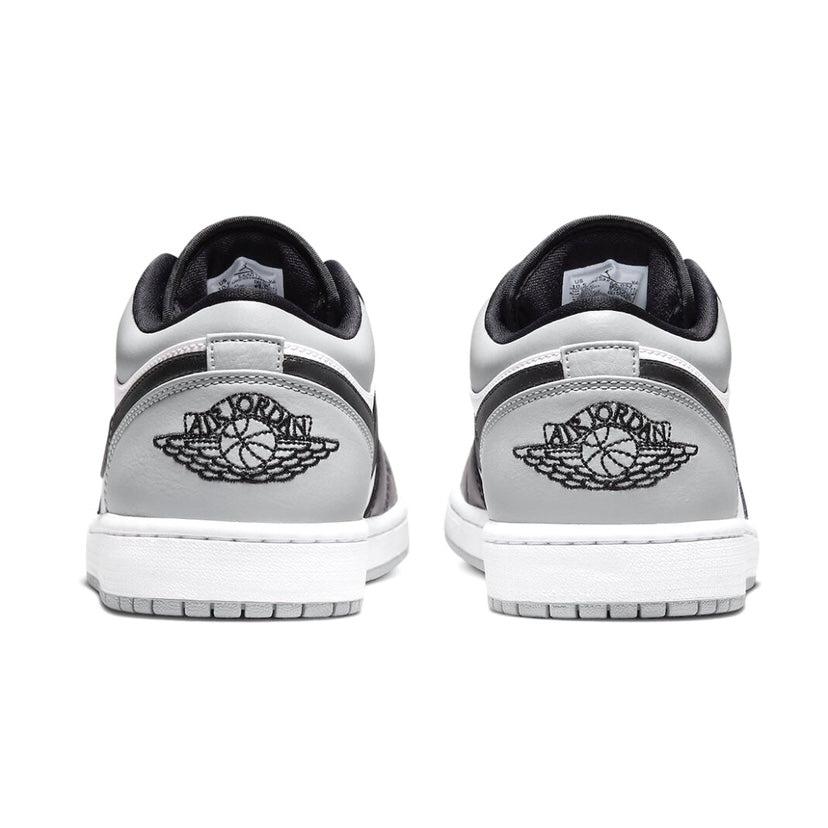 Air Jordan 1 Low Sneakers - Light Smoke Grey, Black & White Colorway - Men's Basketball Shoes for Casual Wear & Street Style
