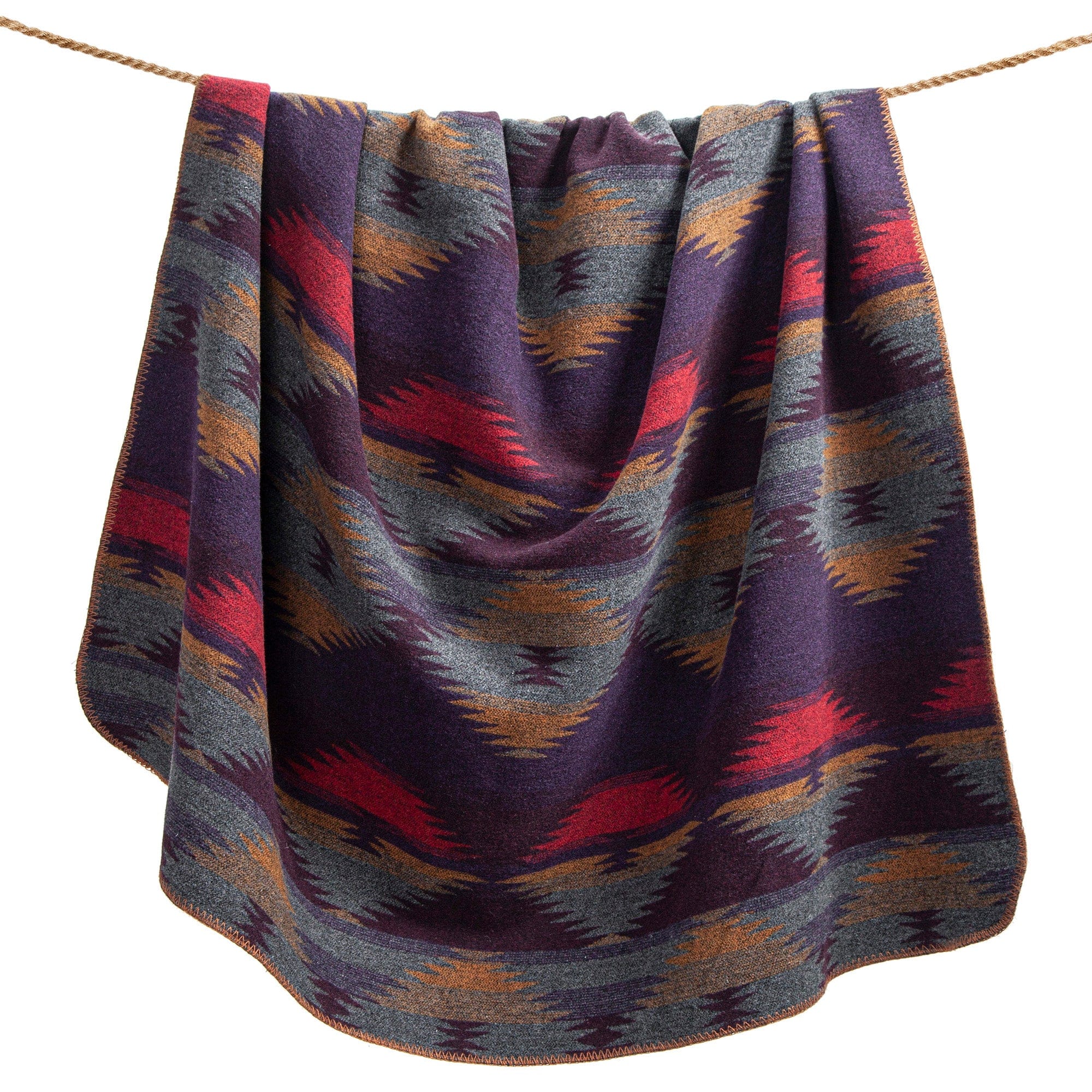 Premium Gila Wool Blend Blanket - Soft & Warm All-Season Throw for Couch, Bed, and Outdoor Use - Cozy Home Decor & Camping Essential