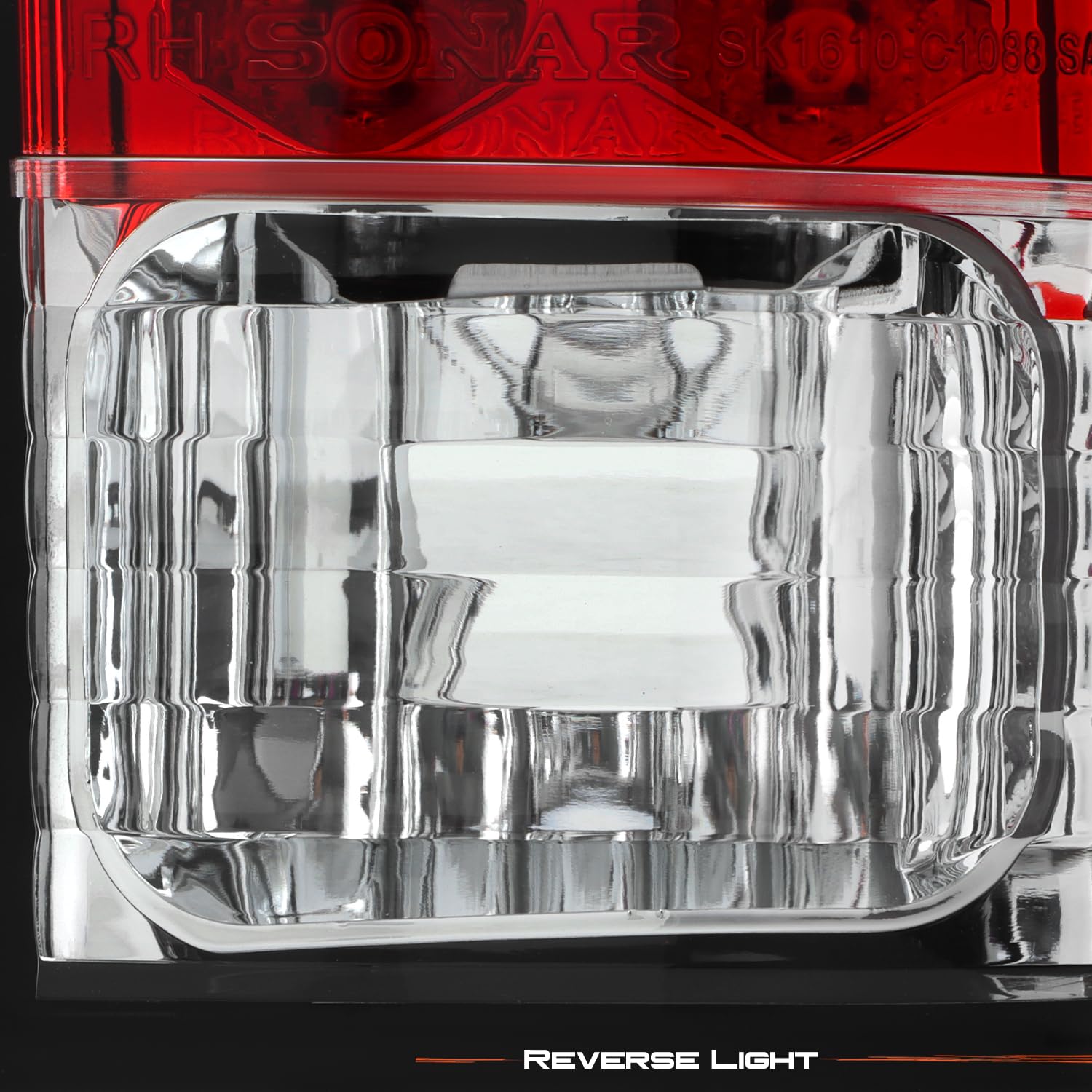 AKKON Red Clear LED Tail Lights Brake Lamps Pair for 88-98 Chevy C/K Series & GMC Sierra Pickup Trucks - Durable Replacement, Enhanced Visibility for Night Driving & Off-Road Adventures
