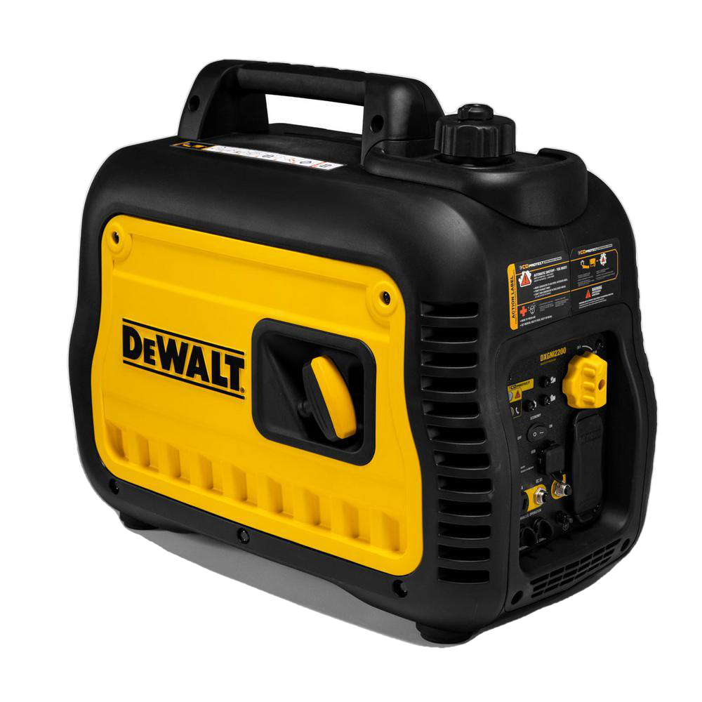 DEWALT DXGNI2200 1700W/2200W Portable Inverter Generator with CARB Compliance - Quiet Power for Camping, RV Trips & Emergency Backup