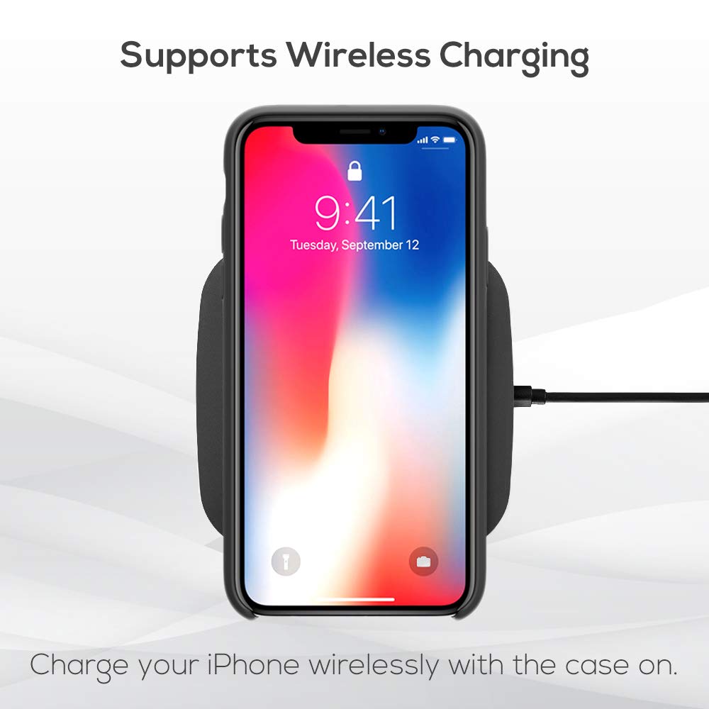 Premium Liquid Silicone Gel Rubber Case for Apple iPhone XS/X/10 - Slim Shockproof Protective Cover with Soft Microfiber Lining (Black) | Perfect for Everyday Use, Travel & Outdoor Activities