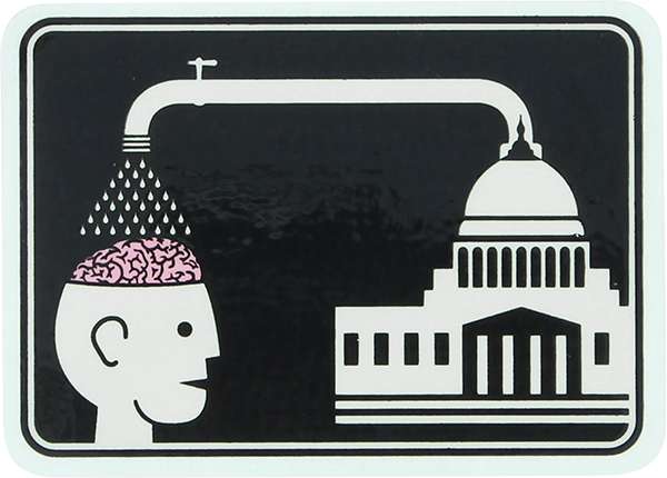Alien Workshop Brainwash Skateboard Decal Sticker - Single Sheet for Skateboard Decks, Bikes, Laptops & DIY Projects - Durable Vinyl, Easy to Apply
