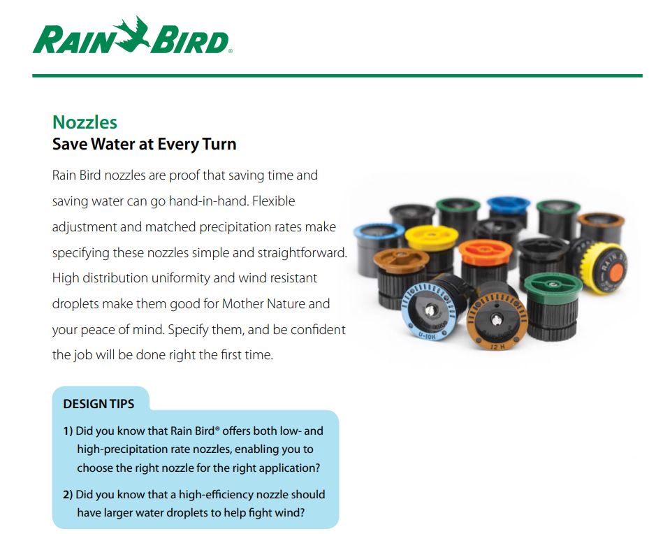 Rain Bird MPR Fixed Sprinkler Nozzles Female Thread - Compatible with Rain Bird & Hunter Rotors - Perfect for Lawn, Garden & Landscape Irrigation Systems