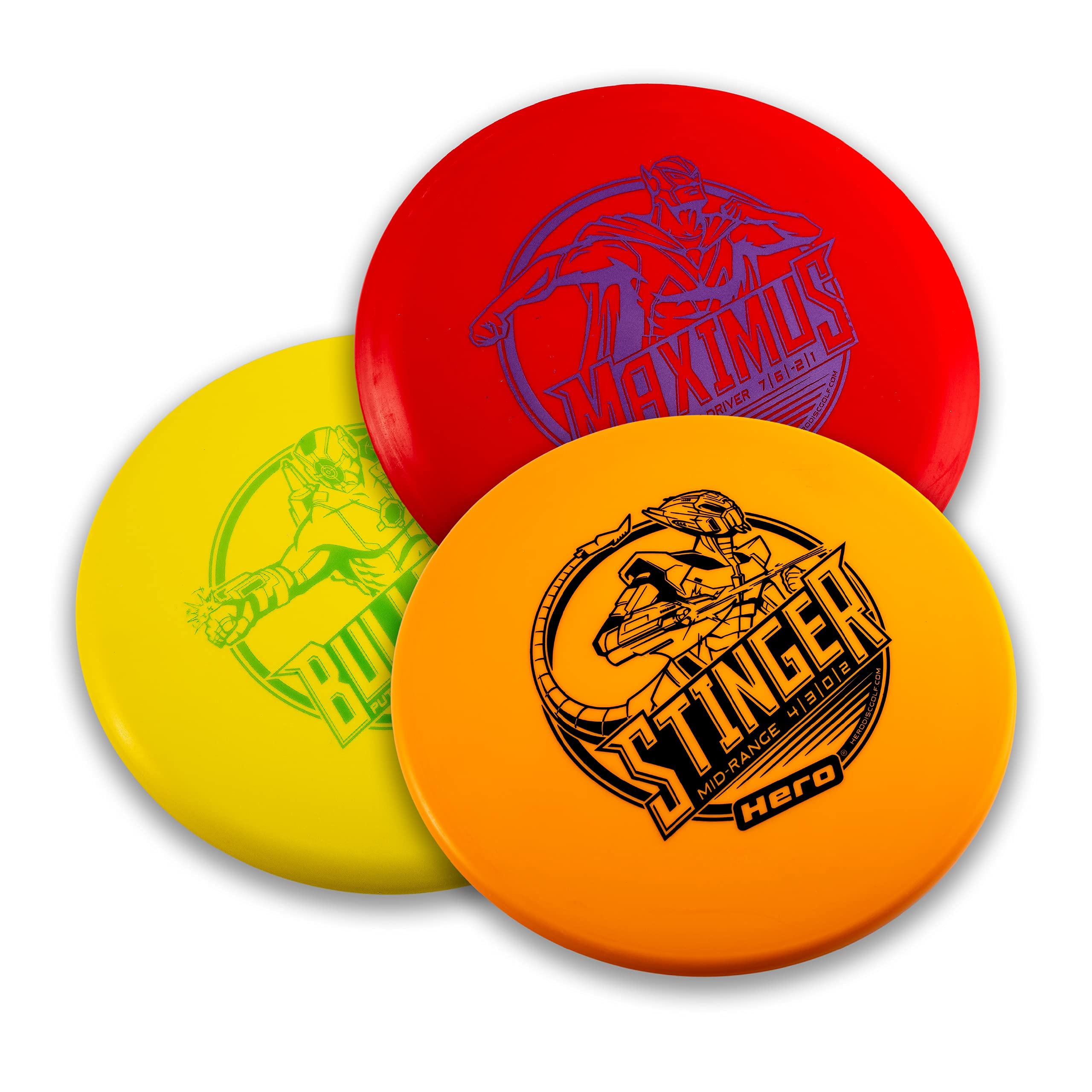 Hero Disc Golf Deluxe Set - 3 Premium Discs with Carrying Bag & Towel | Perfect for Beginners & Pros | Outdoor Sports, Backyard Games & Park Activities