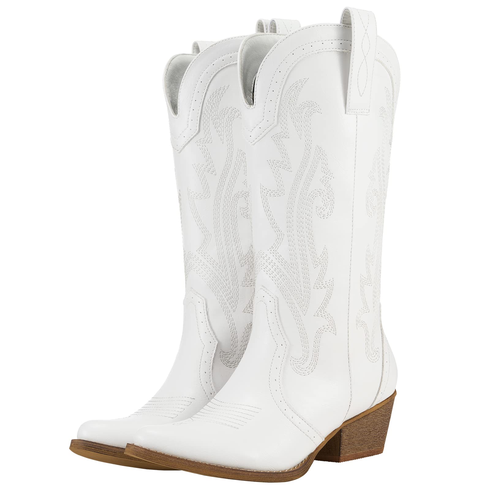 HISEA Women's Western Cowboy Boots - Pointed Toe Cowgirl Boots for Fashion & Riding | Perfect for Country Dance, Rodeo & Casual Outfits