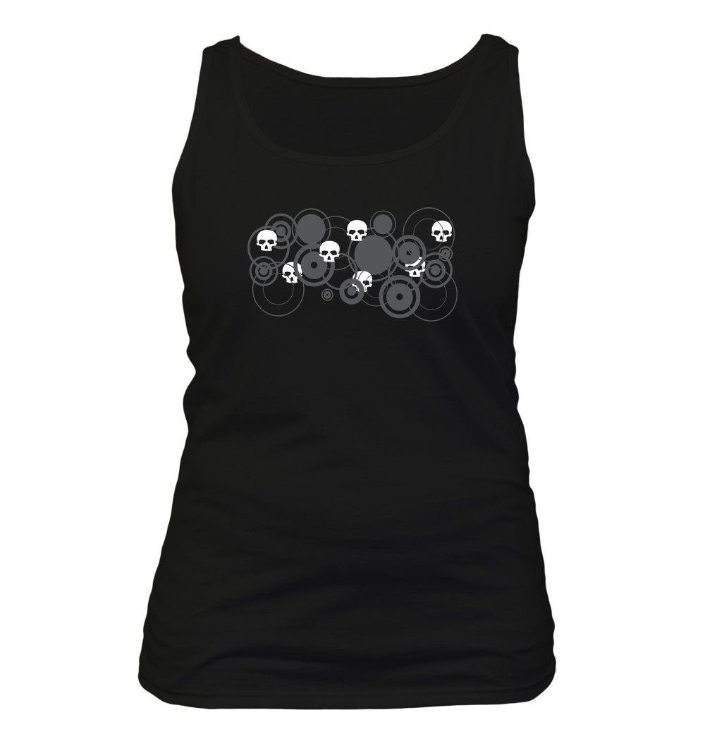 Funny Skeleton Wrap Women's Tank Top - Humorous Graphic Tee for Halloween, Costume Parties & Casual Wear
