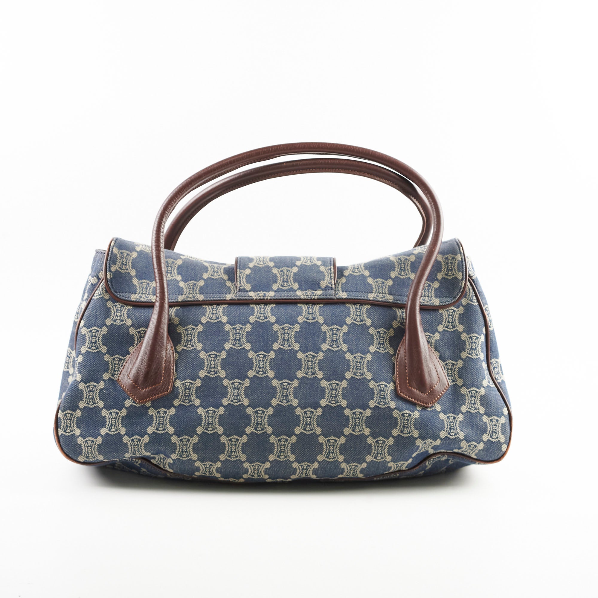Vintage Celine Denim Shoulder Bag for Women - Classic Designer Crossbody Purse for Casual Outings, Travel & Everyday Use