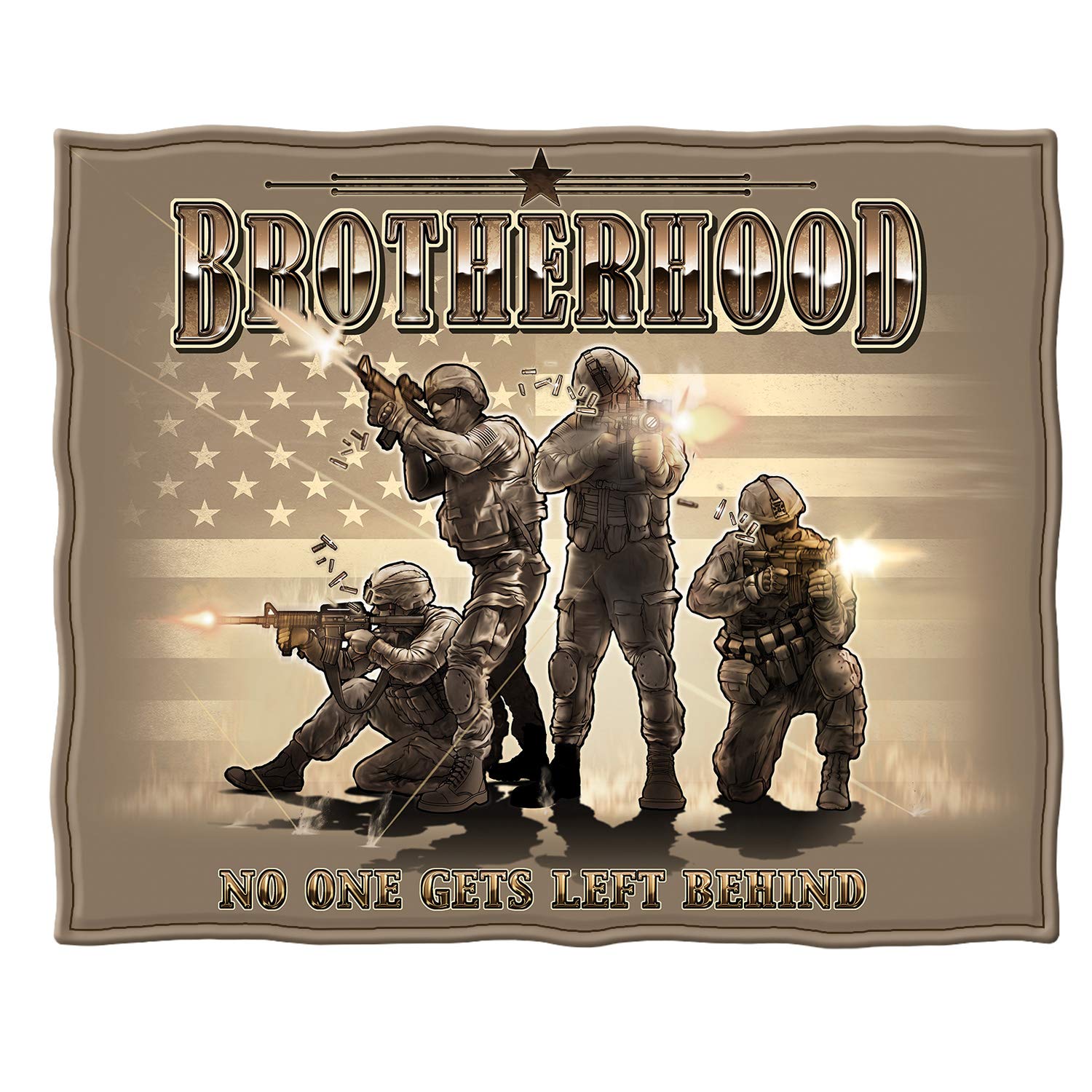 Erazor Bits USMC Military Throw Blanket - Soft Army Blanket for Veterans & Patriotic Home Decor - Perfect for Couches, Beds & Outdoor Camping
