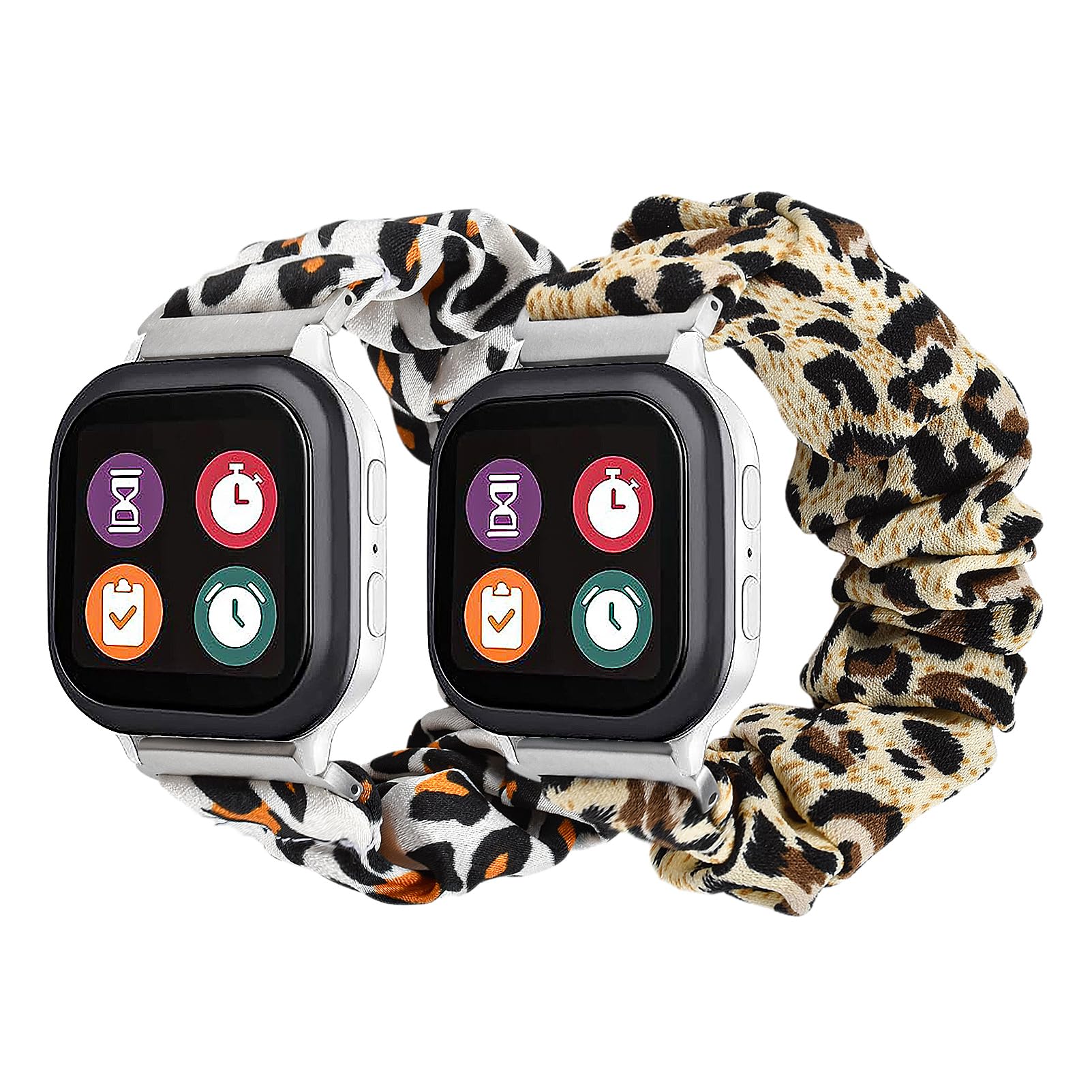 Cute Scrunchie Band for Gizmo Watch 3/2/1 & Gabb Watch - Stretchy Fabric Strap Replacement for Kids