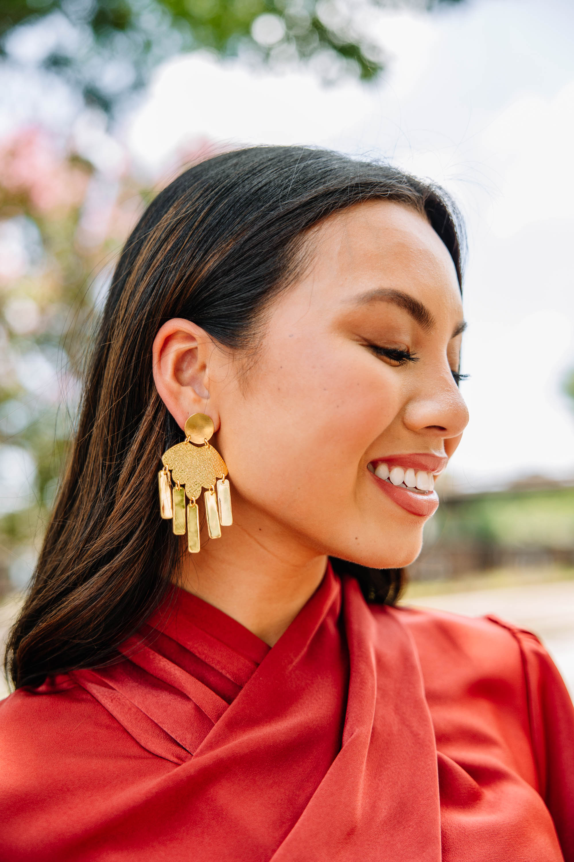 All On You Gold Earrings - 14K Solid Gold Hoop Earrings for Women, Elegant & Hypoallergenic Jewelry Gift for Her | Perfect for Parties, Weddings & Everyday Wear