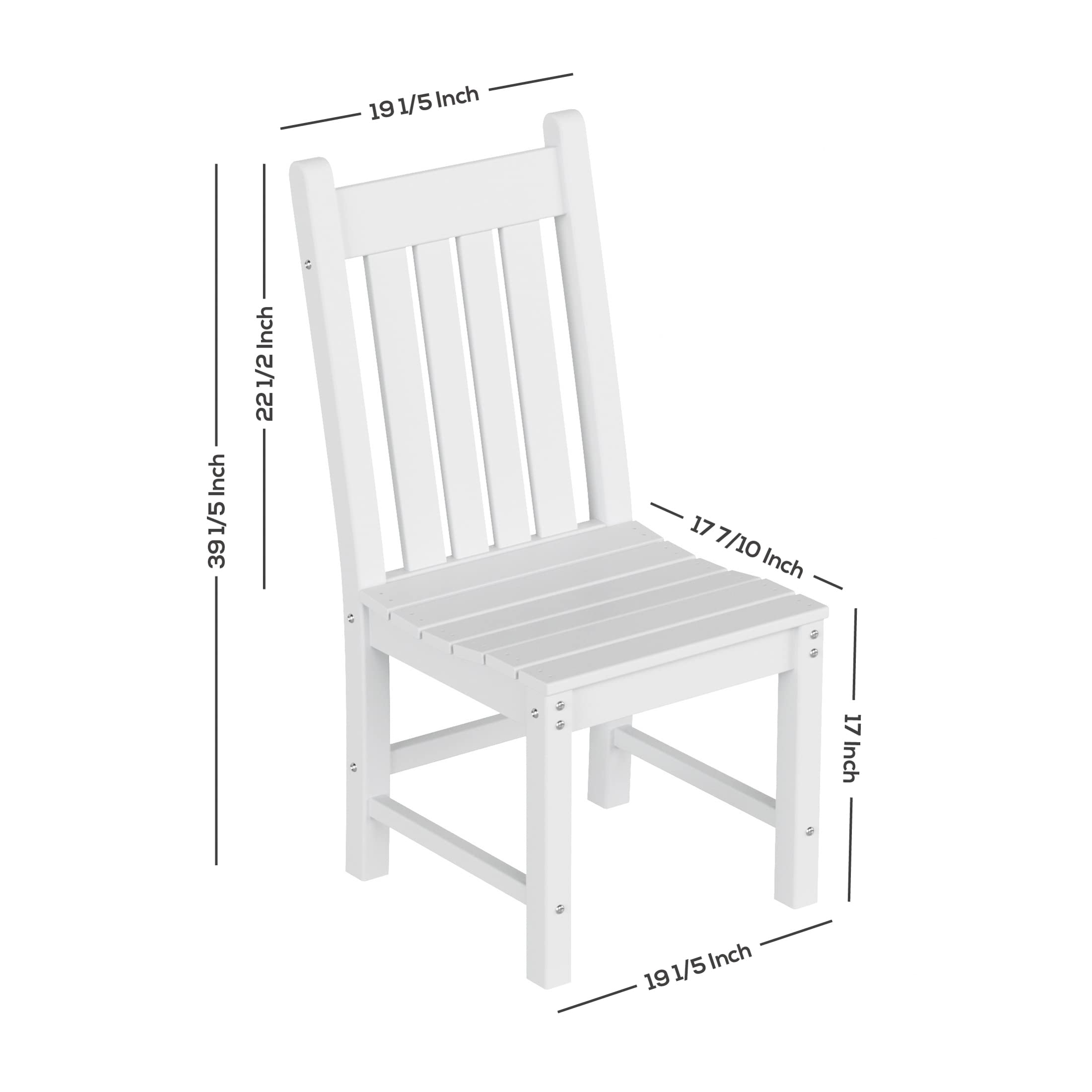 WestinTrends Malibu Outdoor Patio Dining Chair - Black, Waterproof & Durable for Backyard, Poolside, Garden, and Restaurant Use