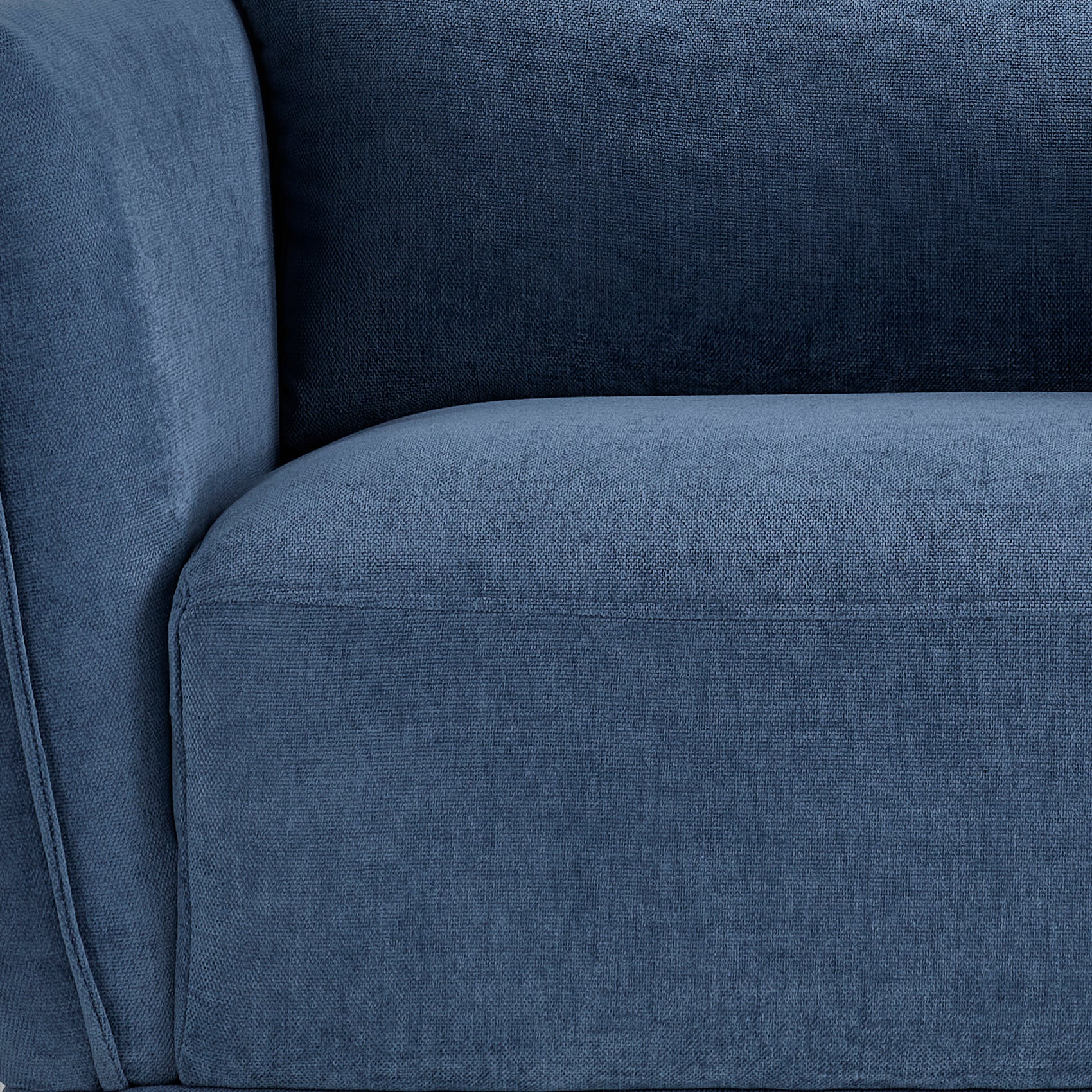 Arie Loveseat Sofa in Blue - Modern Comfortable 2-Seater for Living Room, Lounge & Small Spaces