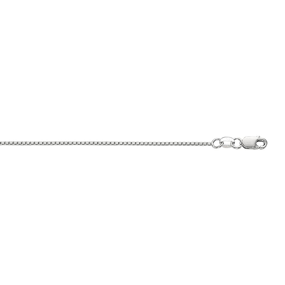 10K Gold 0.94mm Classic Box Chain Necklace for Men & Women - Durable Thin Gold Chain for Everyday Wear, Layering & Gift Giving