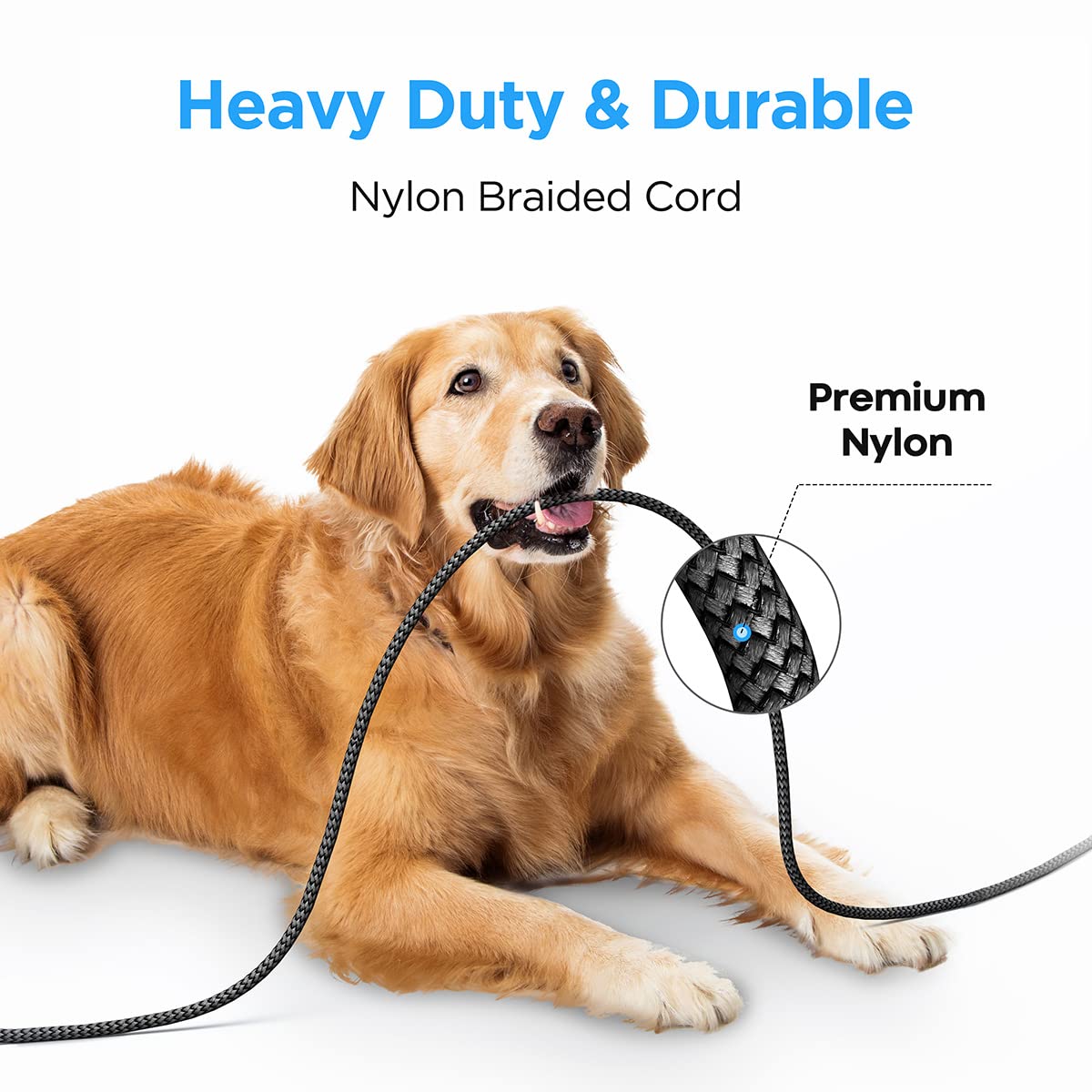 20ft USB C Cable Fast Charging, 6m Nylon Braided USB-A to USB-C 2.0 Charger Cord - Compatible with Samsung Galaxy, LG, Moto, Pixel, Nintendo Switch & More - Perfect for Home, Office & Travel Charging