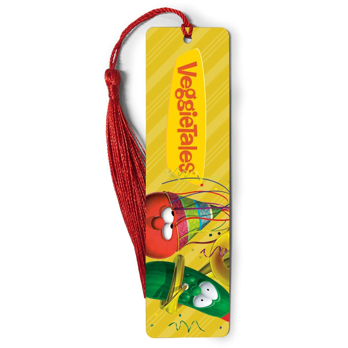 Veggietales Themed Metal Ruler Bookmark with Measuring Scale & Tassel - Perfect Gift for Book Lovers, Bibliophiles & Bookworms - Ideal for Reading, Notebooks & Bible Study