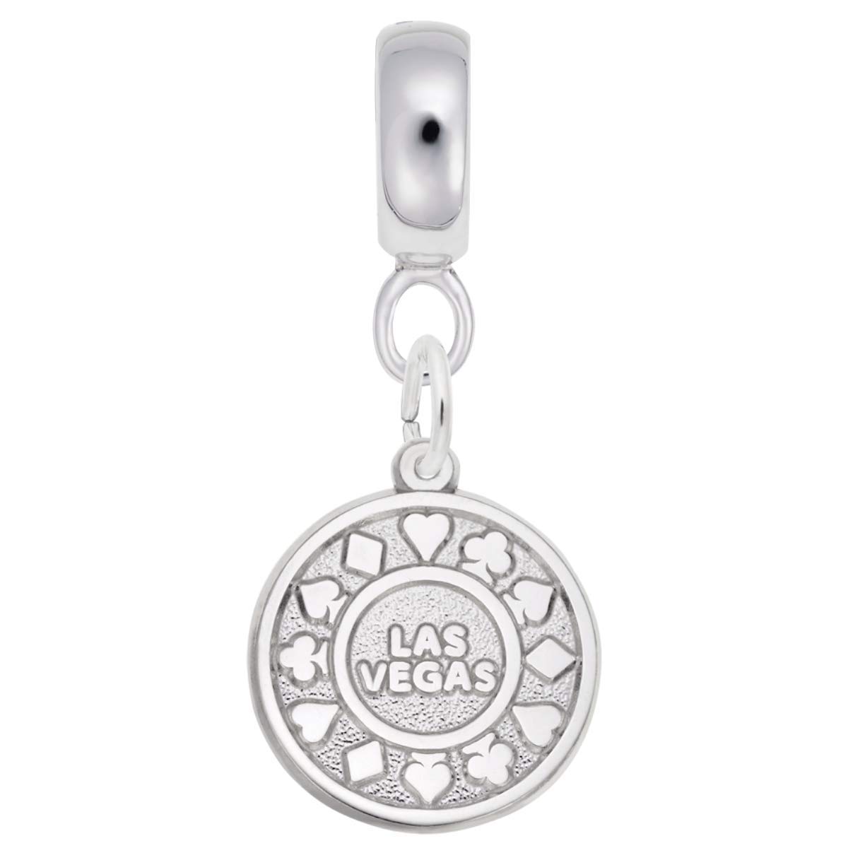Las Vegas Style Poker Chip Charms - Dangle Beads for DIY Bracelet Making | Perfect for Casino Theme Jewelry & Party Accessories