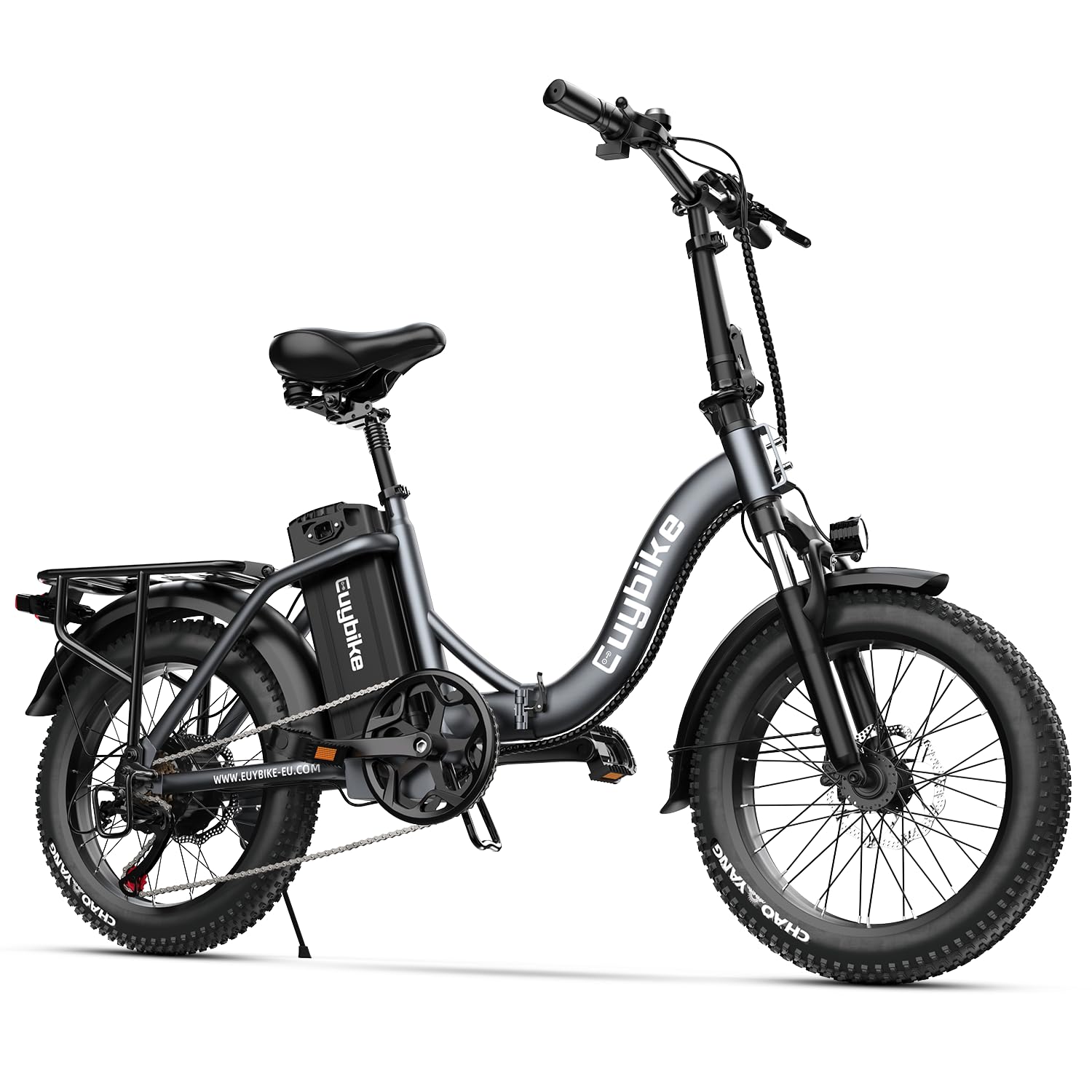 1000W 48V Folding Electric Bike for Adults - 30+ MPH, 80 Miles Max Range with Removable Battery - 20