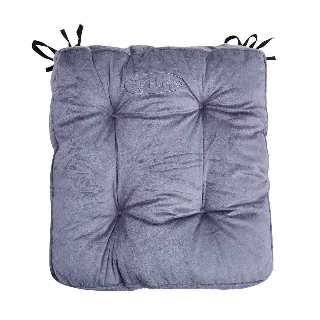 Big Hippo Rocking Chair Cushions Set - Soft Thickened Seat Pads with Ties for Indoor, Office & Home Use - Comfortable Rocking Chair Pillow Cushion (Grey) - Perfect for Nursery, Porch, Living Room & Relaxation