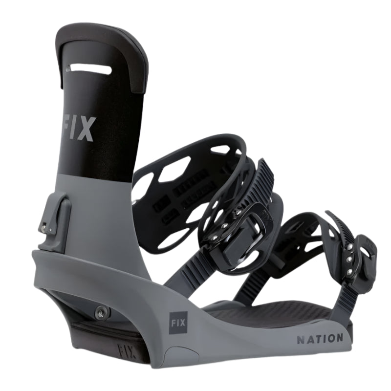 Fix Nation 2024 Snowboard Bindings - High-Performance Adjustable Snowboard Bindings for All-Mountain & Freestyle Riding - Perfect for Powder, Park & Backcountry Adventures