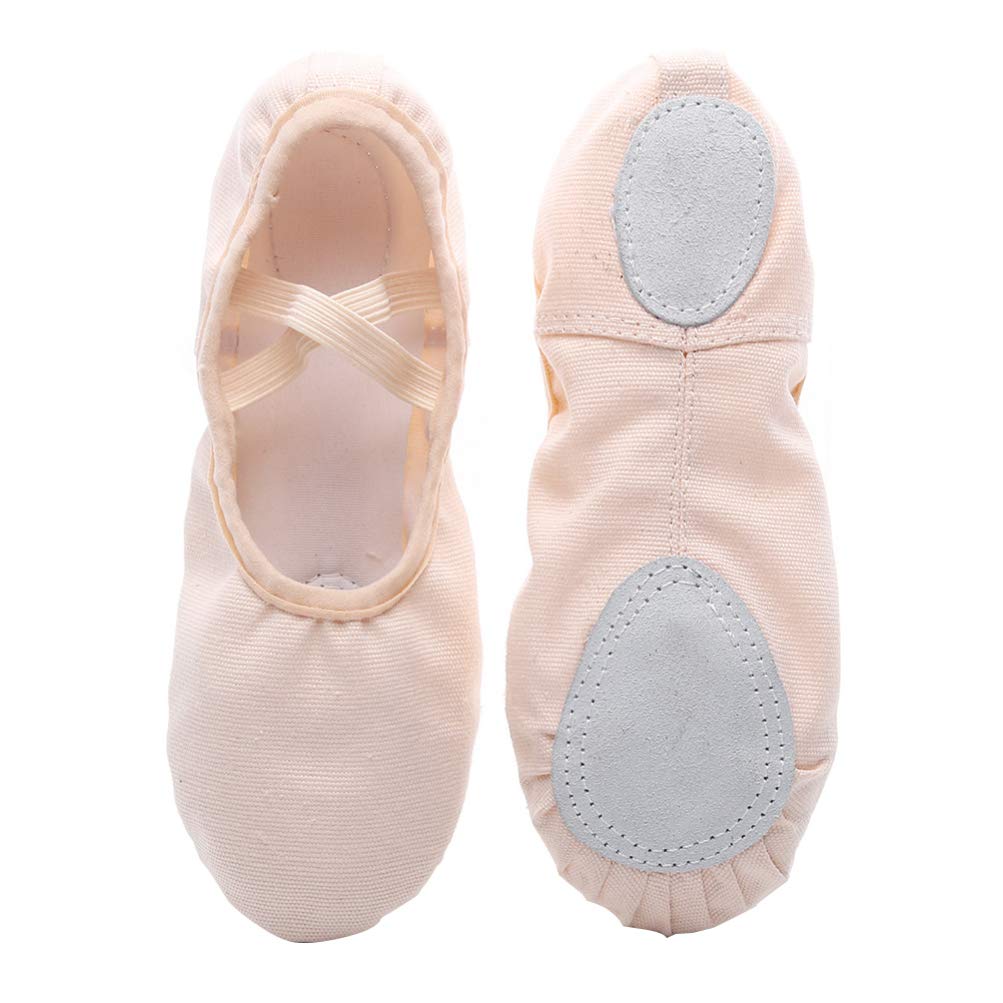 1 Pair Pink Ballet Dance Shoes with Bells - Comfortable & Lightweight for Ballet, Jazz, Tap Dancing & Performance - Perfect for Dance Classes, Recitals & Stage Shows