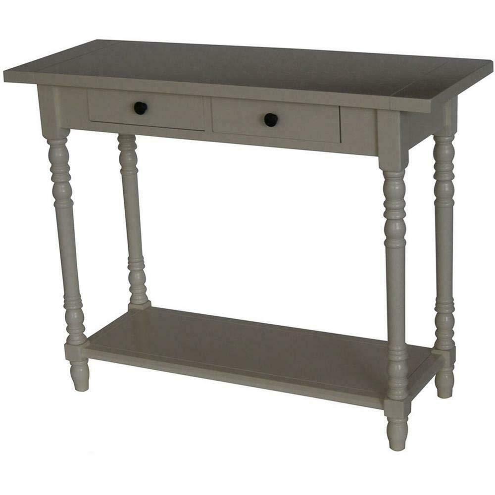 Buttermilk Finish Simplicity Entry Table - Stylish & Durable Wooden Console Table for Hallway, Living Room, or Foyer Decor