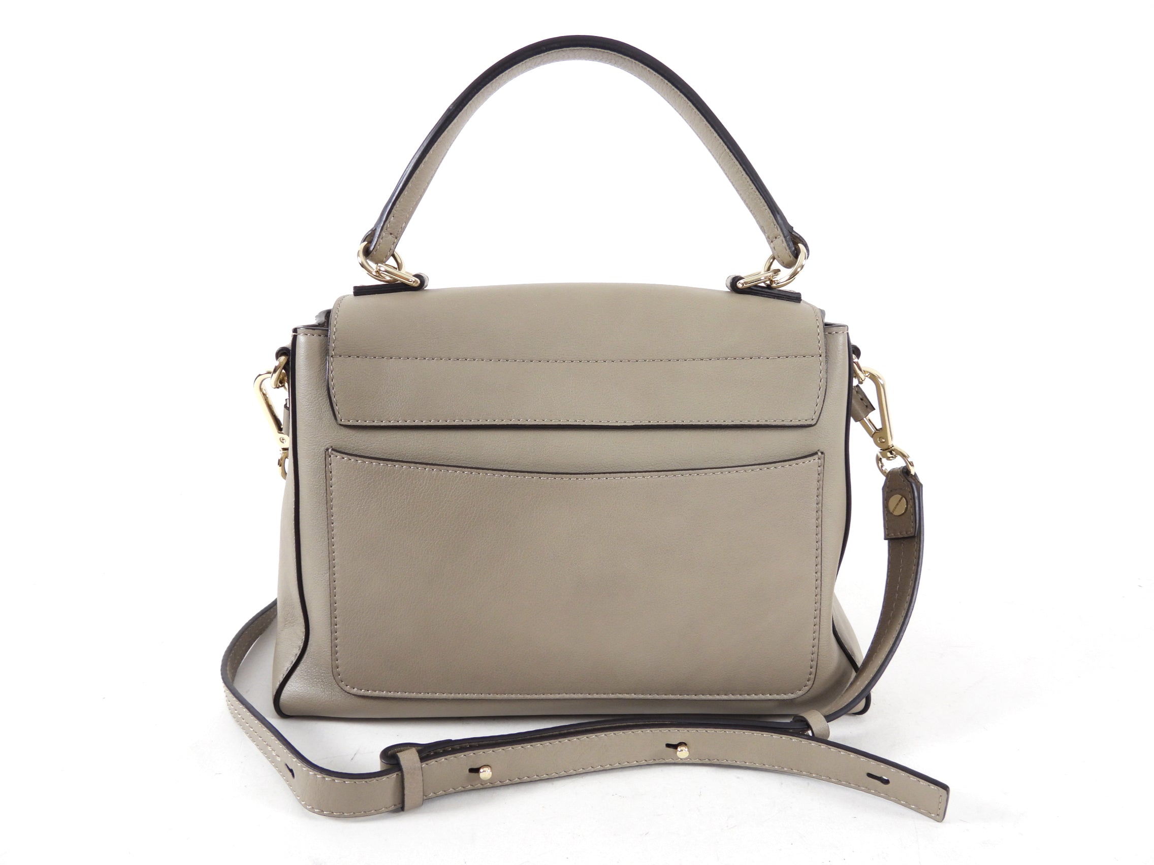 Chloe Faye Double Carry Bag Genuine Smooth Calfskin Leather - Perfect for Work, Travel & Everyday Use