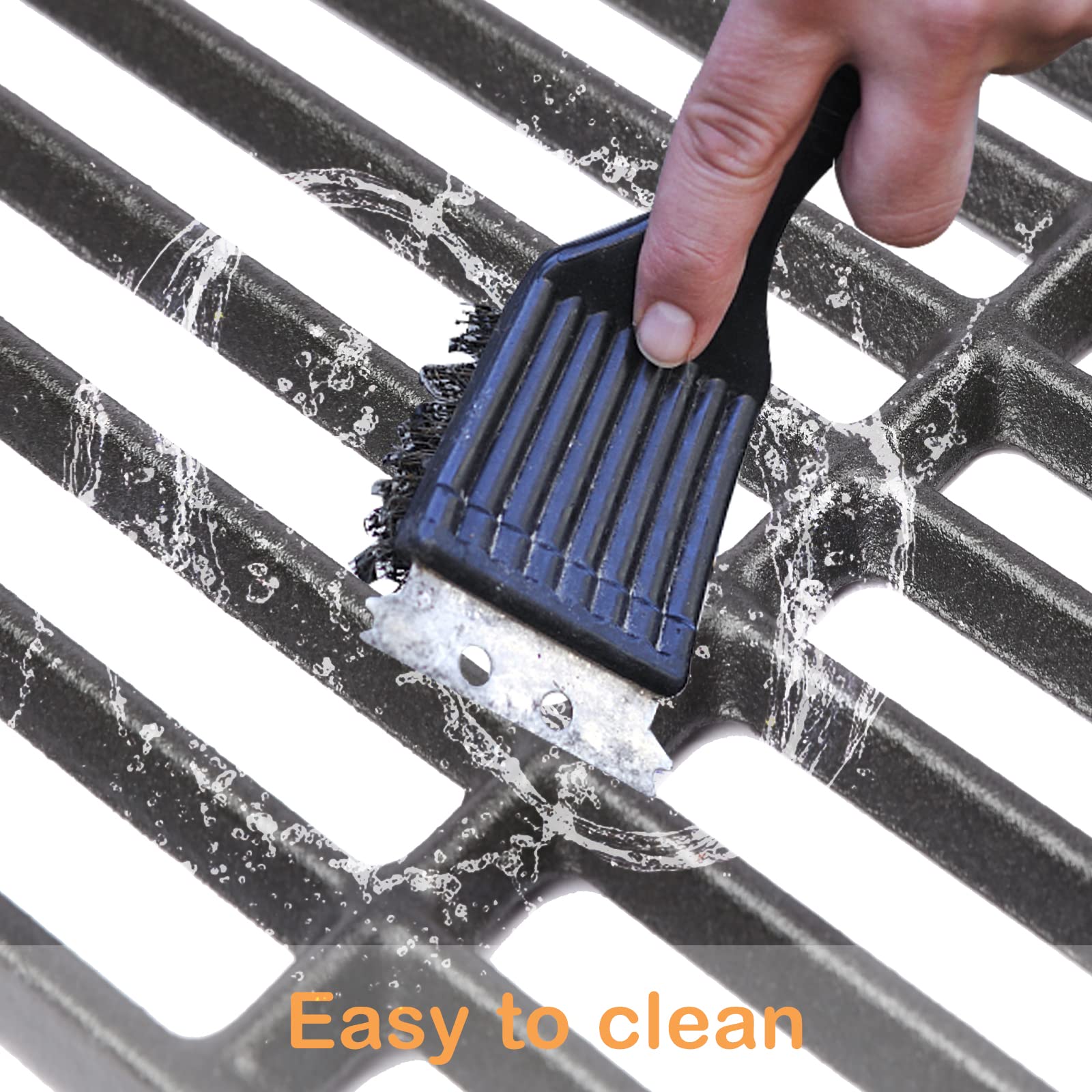 Hisencn 27-Inch Cast Iron Ash Pan & Grill Cooking Grates for Chargriller 2121, 2222, 2828 Models – Heavy Duty Drip Pan with 2 Fire Grate Hangers (5-Pack) – Perfect for BBQ, Grilling, and Outdoor Cooking