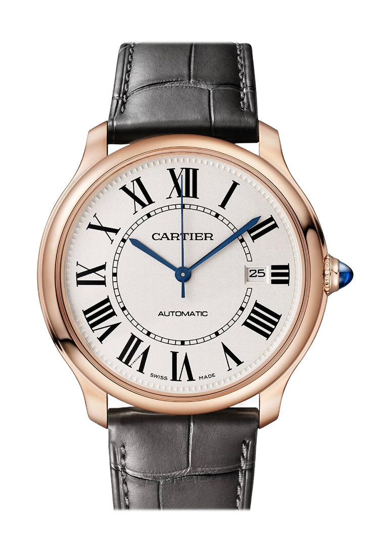 Cartier Ronde Louis Cartier Watch 40mm Rose Gold Case Sandblasted Beige Dial WGRN0011 - Luxury Dress Watch for Men, Perfect for Formal Events & Business Occasions