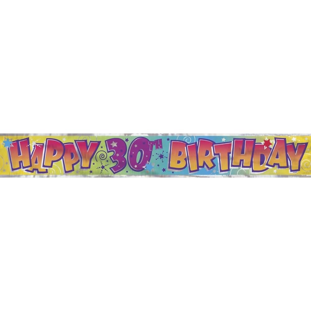 30th Birthday Banner - Personalized & Customizable Party Decor for Milestone Celebrations - Perfect for Home, Office, or Outdoor Birthday Parties