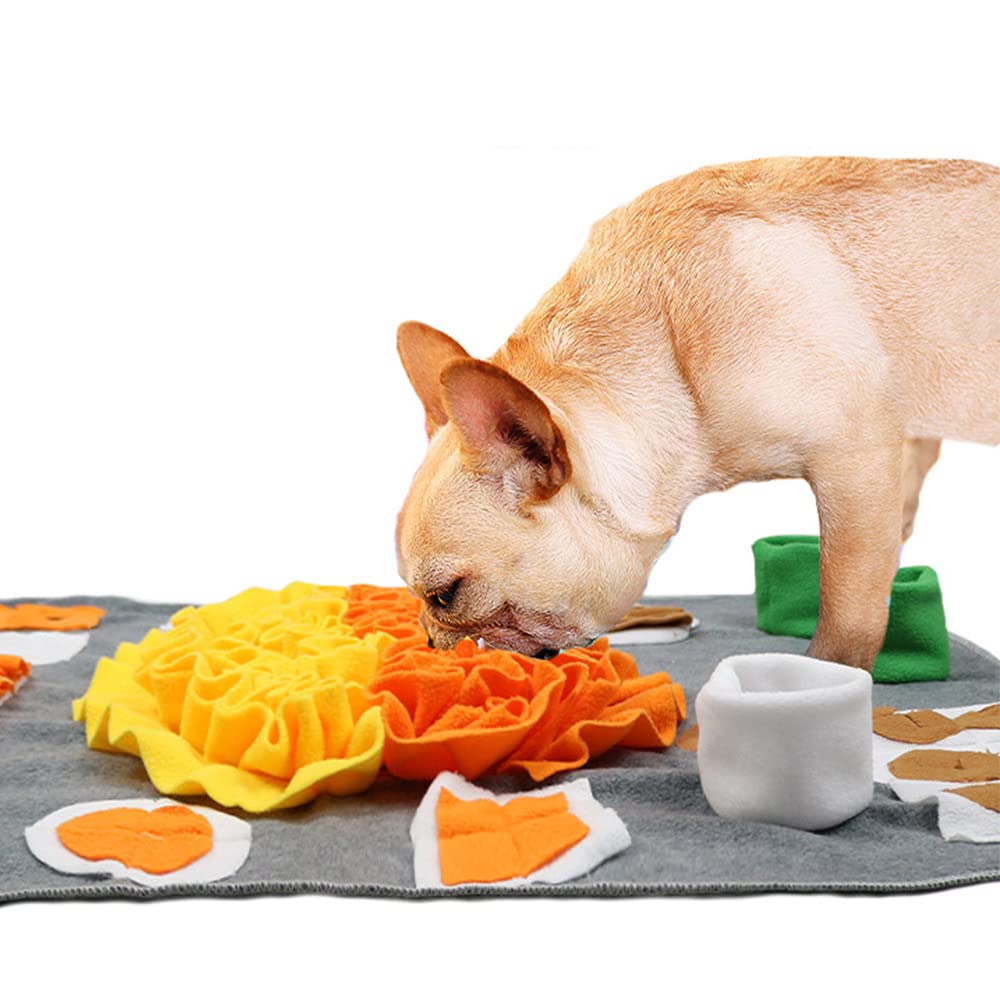 CHUANGRUN Snuffle Mat for Dogs - Interactive Puzzle Toy & Treat Dispenser for Large & Small Pets - Nosework Training Mat - Machine Washable Dog Enrichment Toy - Perfect for Mealtime Fun & Anxiety Relief