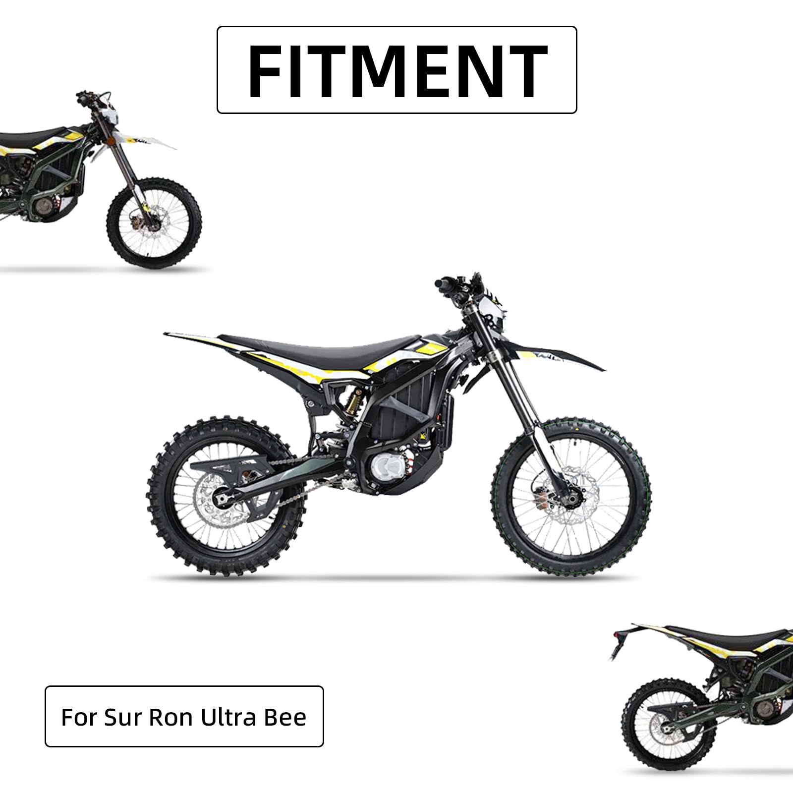 Surron Ultra Bee Chain Guard Kit - CNC 6061 Aluminum Dirt Bike Chain Cover Protection for Sur Ron Ultra Bee - Off-Road Motorcycle Accessory for Trail Riding & Motocross Racing