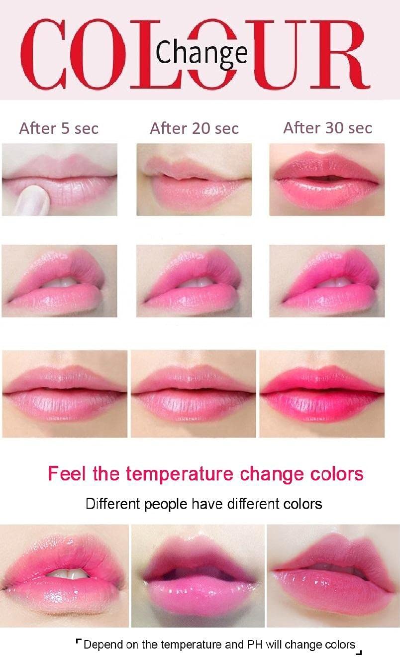 Natural Magic Color Changing Moisturizing Waterproof Lipstick - Long Lasting Hydrating Lip Color for Day & Night Wear