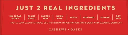 Larabar Cashew Cookie Gluten Free Vegan Fruit & Nut Bar - 1.7 oz (6 Count) | Healthy Snack for Hiking, Travel & On-the-Go Energy