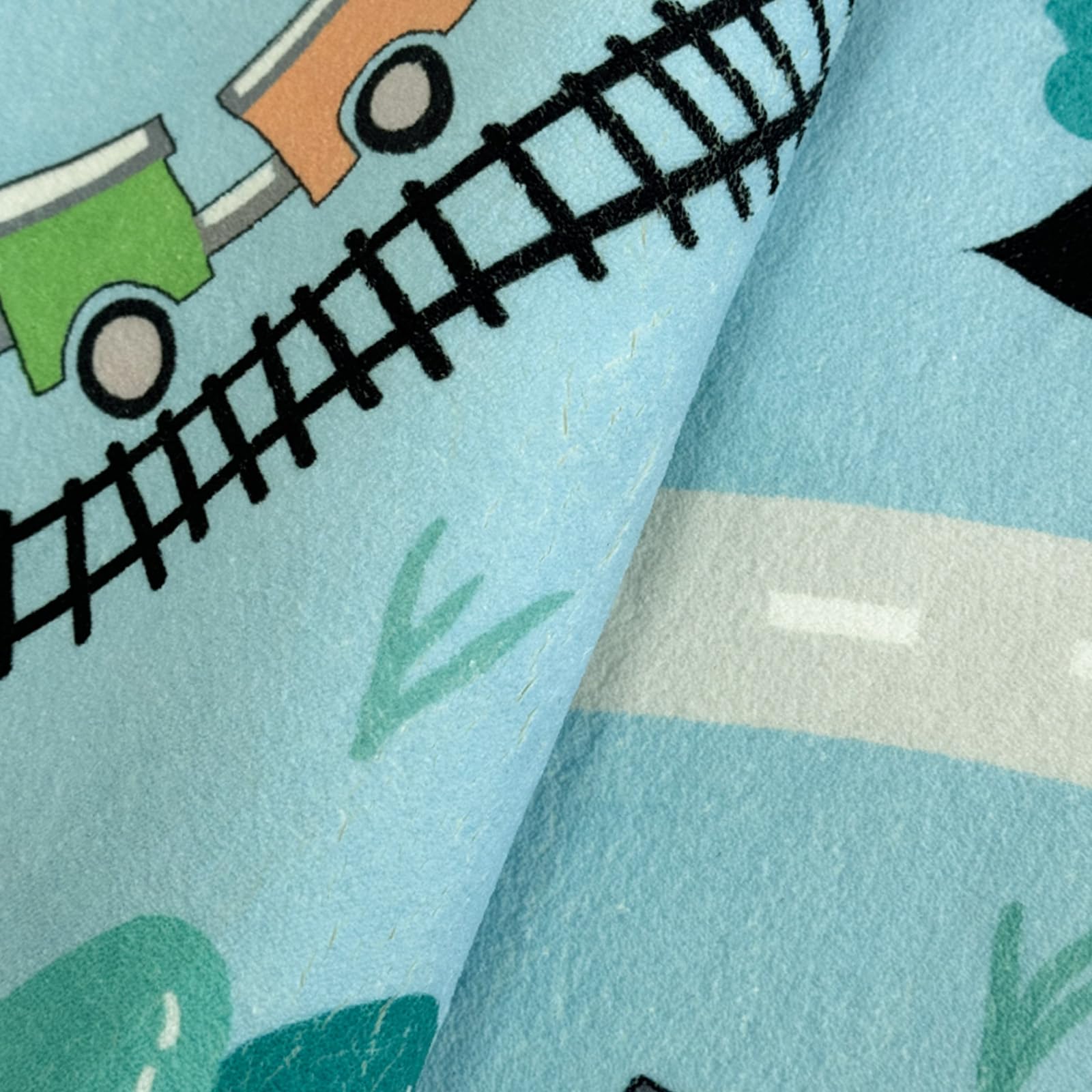 6Ft Large Kids Play Mat - Blue Road Map Car Rug for Toddlers & Children | Educational Traffic Adventure Area Rug for Playroom, Nursery & Bedroom Decor (4x6Ft) - Perfect for Learning, Playtime & Room Decoration