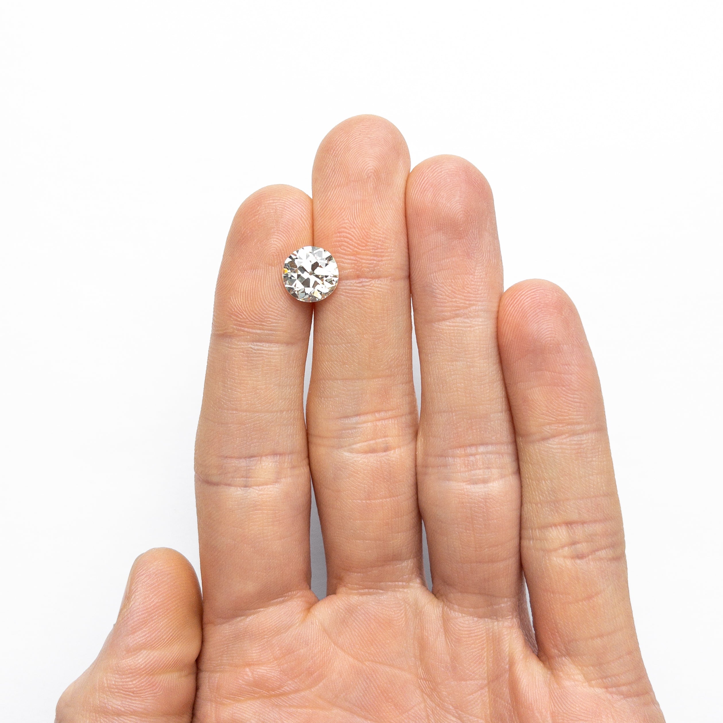 3.03ct GIA Certified VS2 O-P Antique Old European Cut Diamond (9.41x9.12x5.59mm) - Vintage Engagement Ring Center Stone for Wedding & Anniversary Jewelry