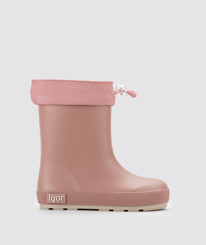 Igor Yogi DK Cuello Rain Boots for Women - Waterproof Ankle Rain Boots with Comfortable Cushioning, Pink - Perfect for Gardening, Walking Dogs & Rainy Day Outfits