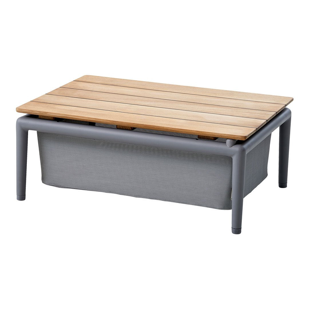 Conic Outdoor Box Table - Durable Patio Side Table for Garden, Pool, Deck & Balcony - Perfect for Drinks, Books & Decor