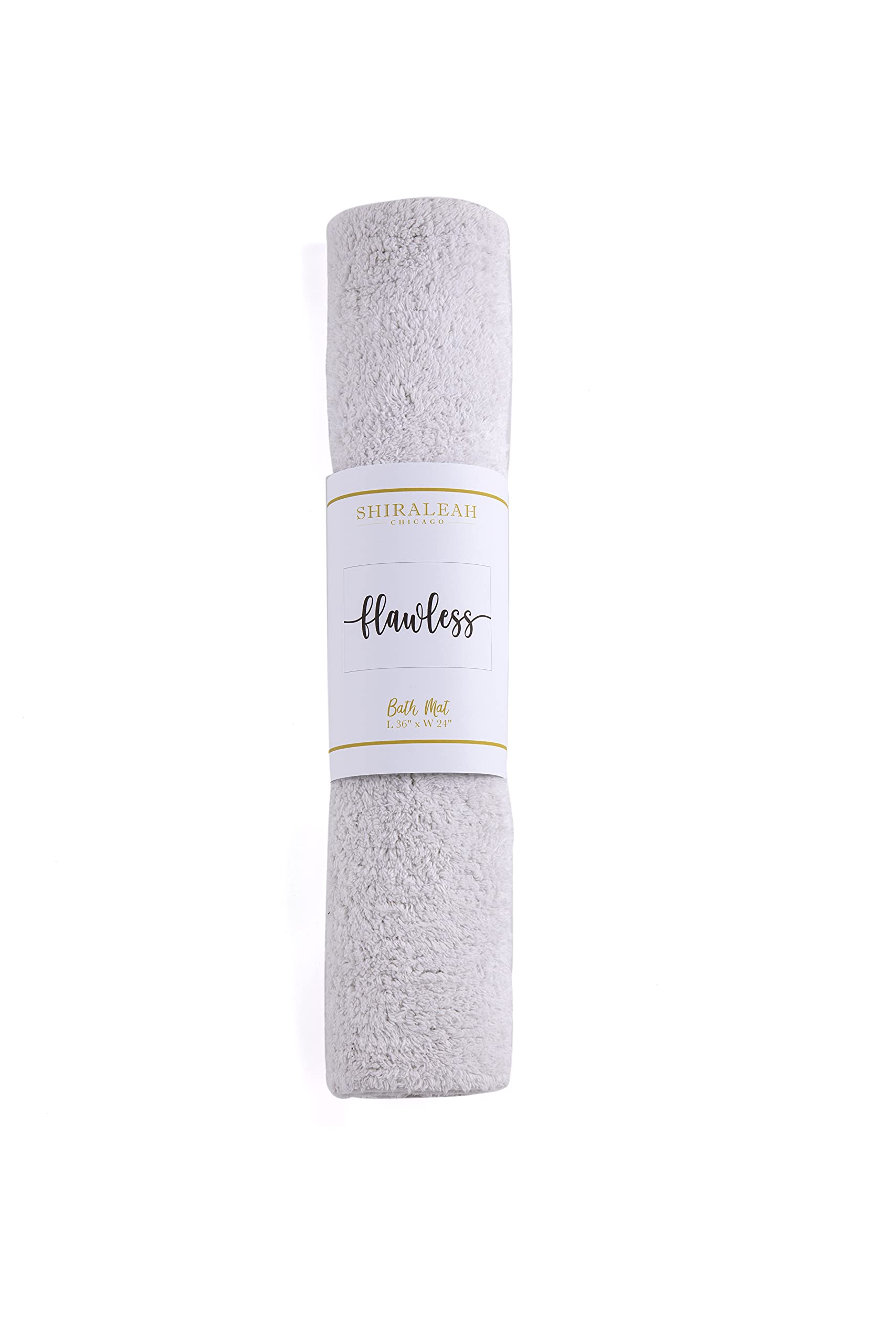 Shiraleah Flawless Non-Slip Bath Mat - Super Absorbent, Quick-Dry Bathroom Rug for Shower, Tub & Floor - Soft & Plush Memory Foam with Anti-Skid Backing - Perfect for Bathroom Safety & Comfort