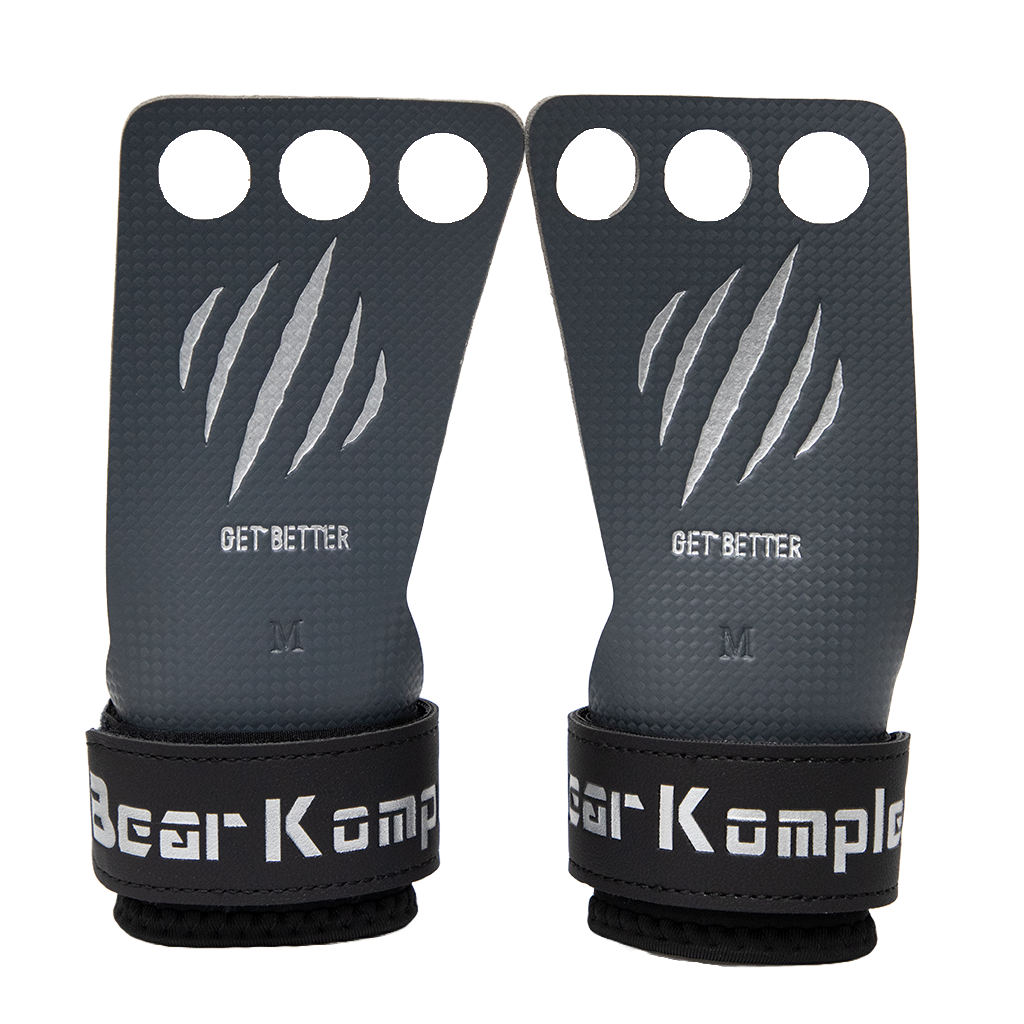 Bear KompleX 3 Hole Carbon Composite Grips - Lightweight Motorcycle Handlebar Grips for Dirt Bikes, ATVs & Off-Road Vehicles - Perfect for Racing, Trail Riding & Adventure Sports