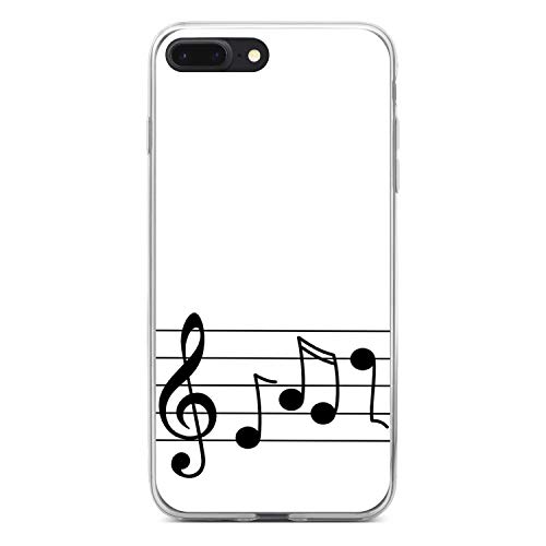 Treble Staff Music Notes On Clear Case